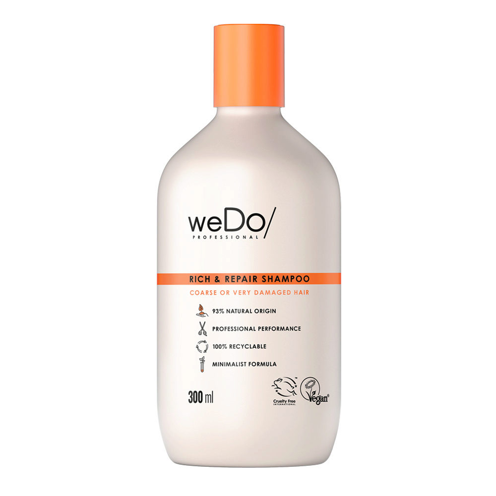 weDo Rich & Repair Champú sin sulfatos para cabello encrespado muy dañado 300ml