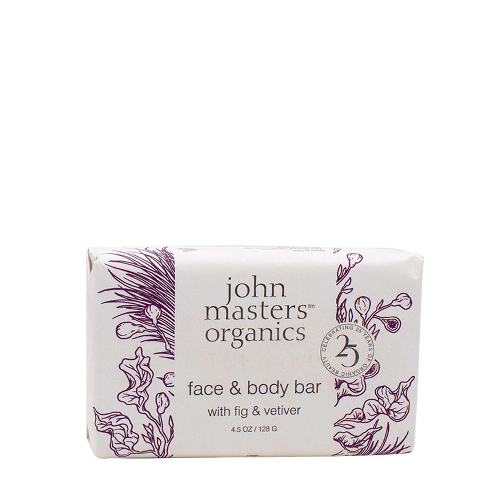 John Masters Organics Fig & Vetiver Bar Soap Jabón Facial y Corporal 128gr