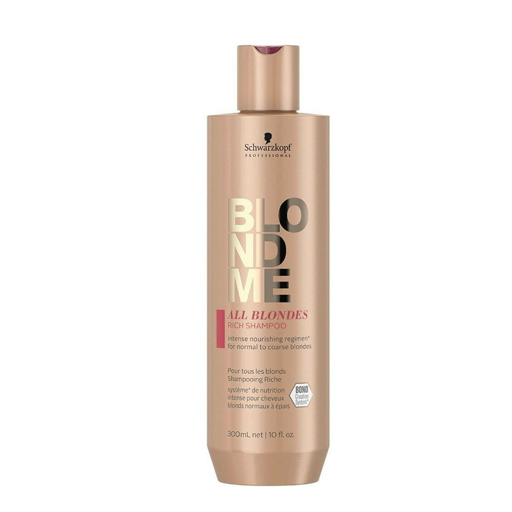 Schwarzkopf Blondme All Blondes Rich Shampoo 300ml - champú cabello rubio y grueso