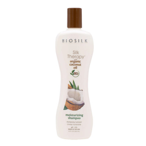 Silk Therapy Moisturizing Shampoo With Coconut Oil 355ml - champú hidratante