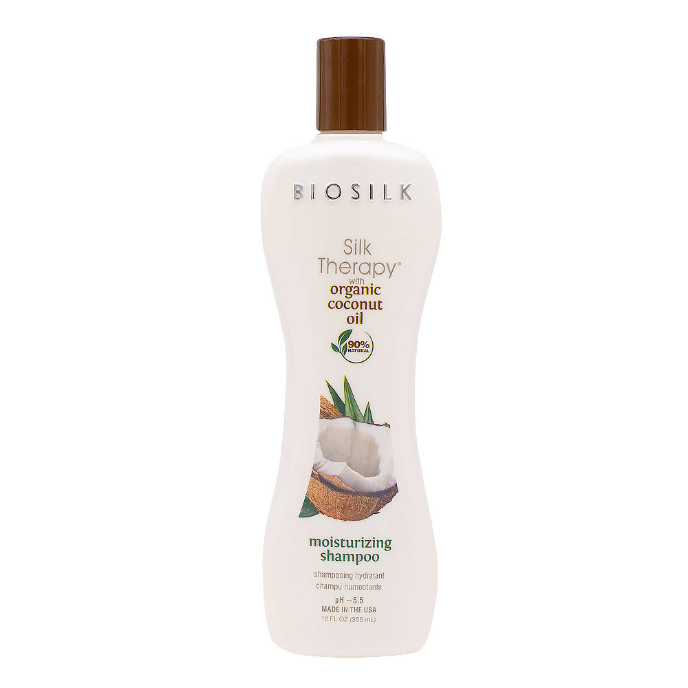 Biosilk Silk Therapy Moisturizing Shampoo With Coconut Oil 355ml - champú hidratante