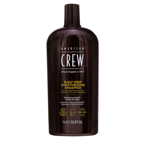 American Crew Daily Deep Moisturizing Shampoo 1000ml  - champú hidratante diario