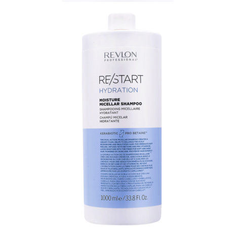 Restart Hydration Moisture Shampoo Micelar 1000ml - Champú Hidratante Para Cabello Seco