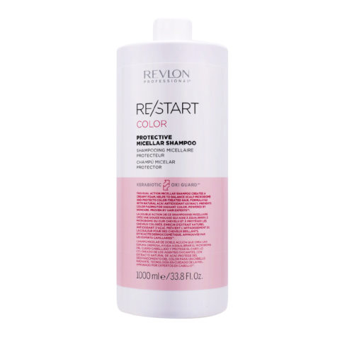 Revlon Restart Color Protective Shampoo 1000ml - Champú Para Cabello Teñido