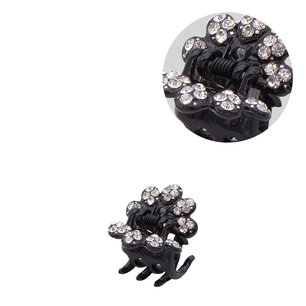 VIAHERMADA Pinza para el pelo con flor de diamantes