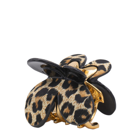 VIAHERMADA Pinza para el pelo con manchas en forma de mariposa negro