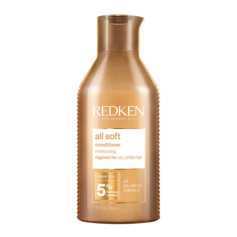 Redken All Soft Conditioner  300ml - acondicionador nutritivo para cabello seco