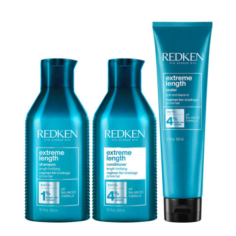 Redken Extreme Length Shampoo 300ml Conditioner 300ml Sealer 150ml