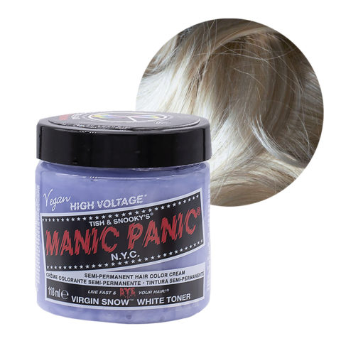 Manic Panic Classic High Voltage Virgin Snow White Toner 118ml -  Crema colorante semipermanente