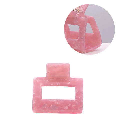 VIAHERMADA Clip pelo de plástico rosa 5x3cm