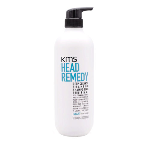 KMS Head Remedy Deep Cleanse Shampoo 750ml - champú de limpieza profunda para todo tipo de cabello