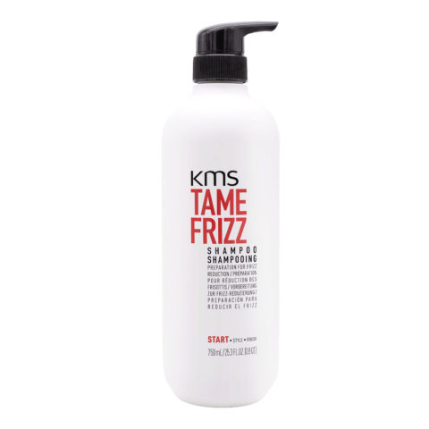 KMS Tame Frizz Shampoo 750ml - champú anti-frizz para cabello medio-grueso