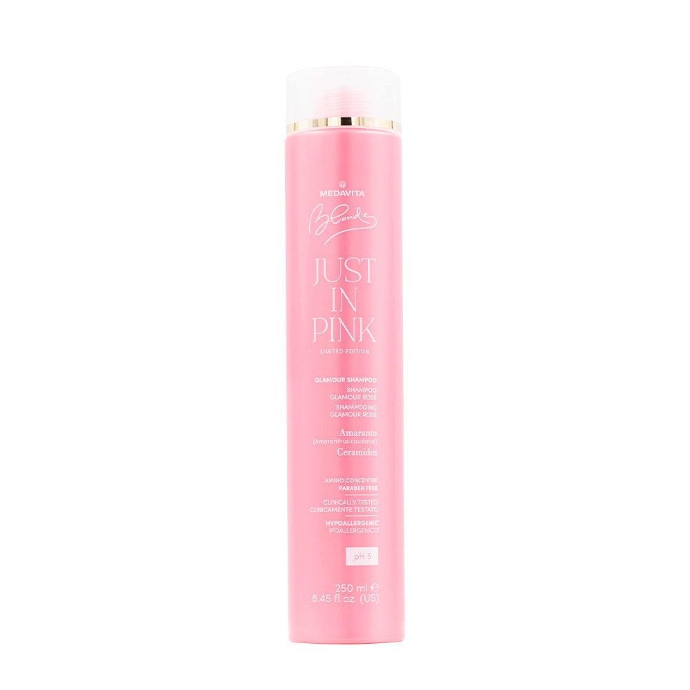 Medavita Blondie Just In Pink Glamour Shampoo 250ml - champú matizador rosa pastel