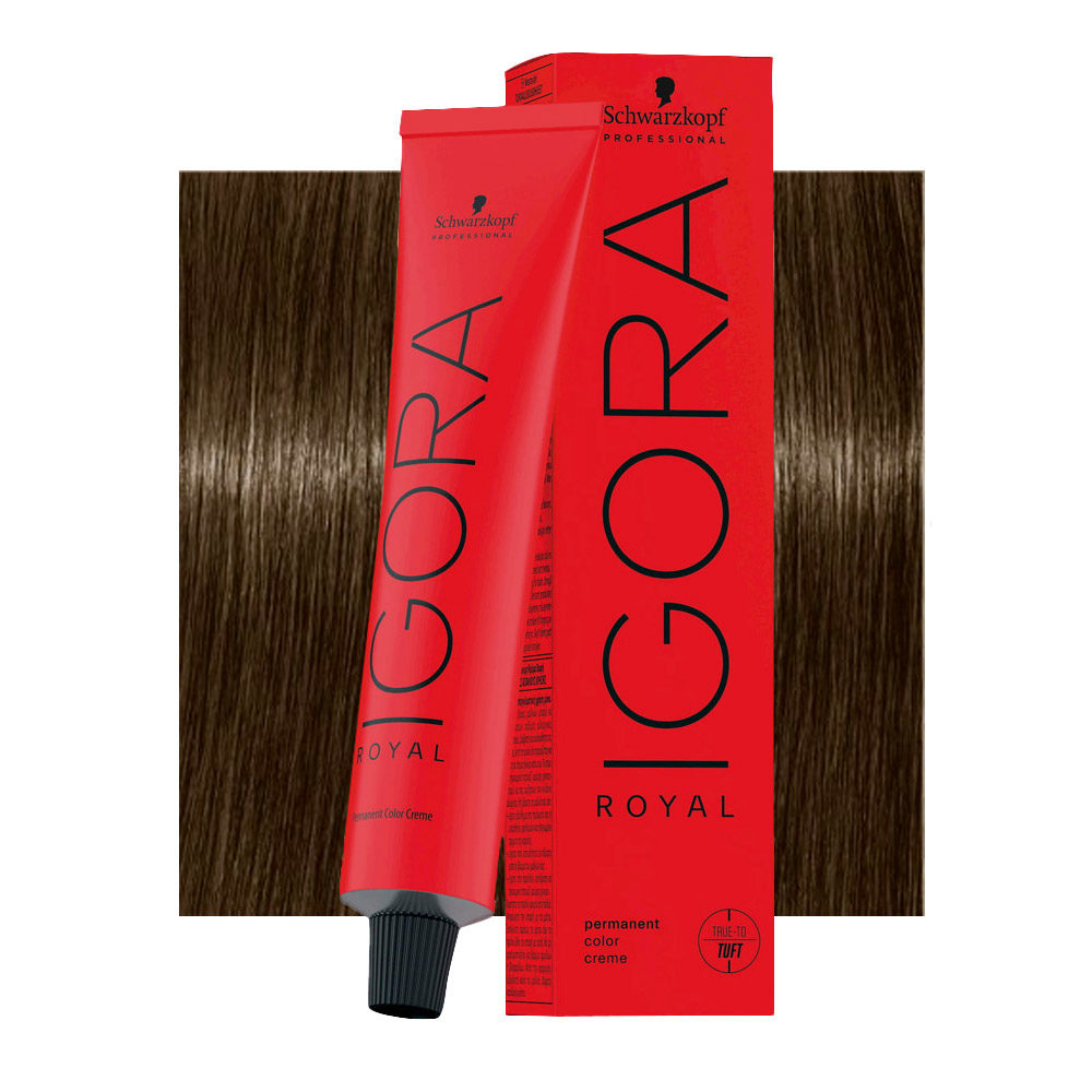 Schwarzkopf Igora Royal 6-16 Rubio Oscuro Cendrè Chocolate 60ml - coloración permanente