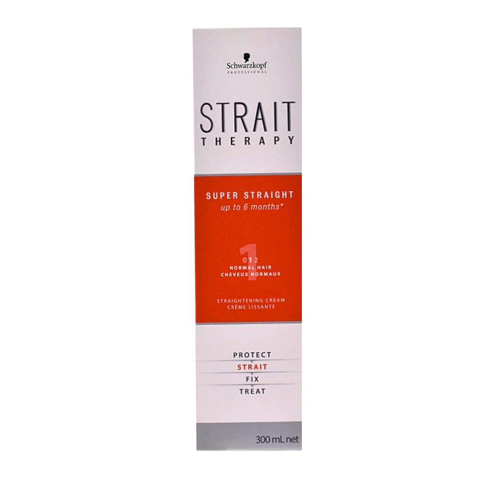 Schwarzkopf Strait Styling Therapy Straightening Curly Hair 0 300 Ml - sistema de alisado para cabellos normales