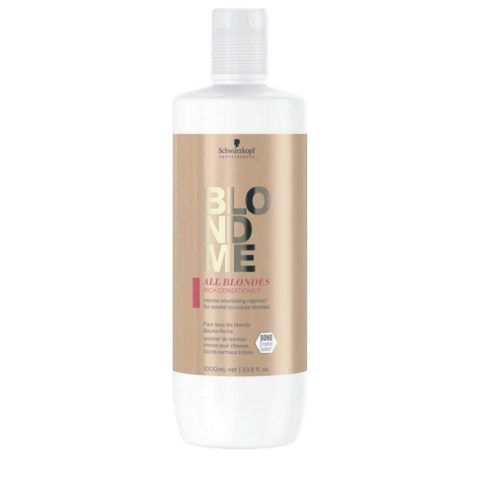 Schwarzkopf BlondeMe All Blondes Rich Conditioner 1000ml - acondicionador para cabello rubio grueso