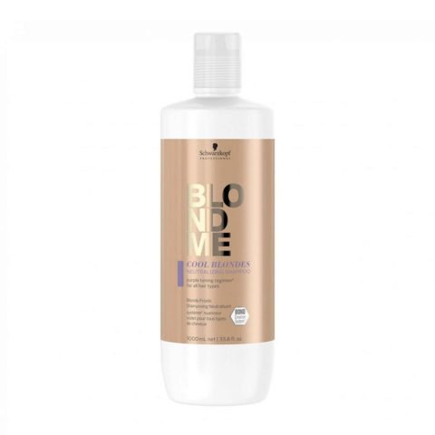 Schwarzkopf Blond Me Neutralizing Anti-Yellow Shampoo para cabello rubio 1000ml