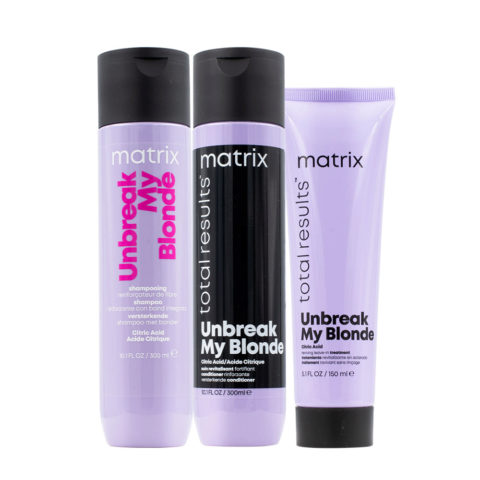 Haircare Unbreak My Blonde Shampoo 300ml Conditioner 300ml Leave-In 150ml