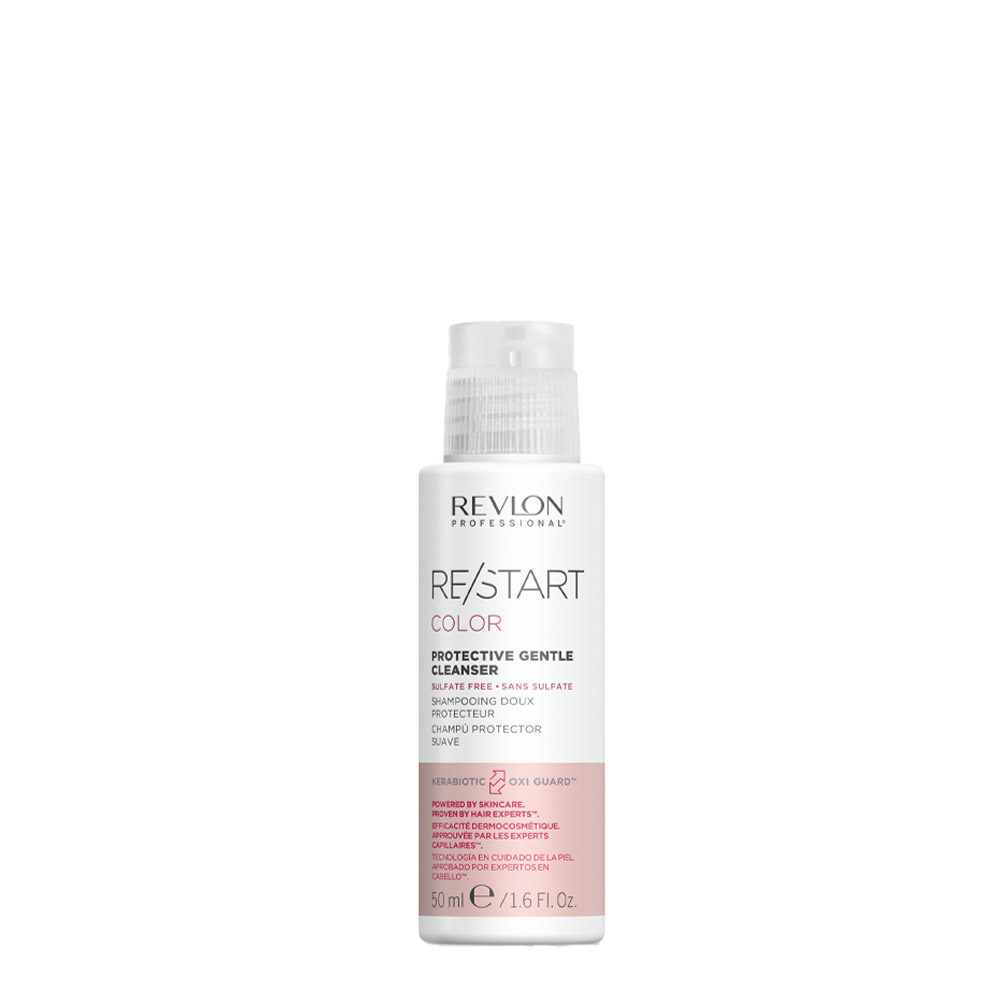 Revlon Restart Color Protective Gentle Clenser 50ml  - Champú Suave sin Sulfatos Cabello Teñido