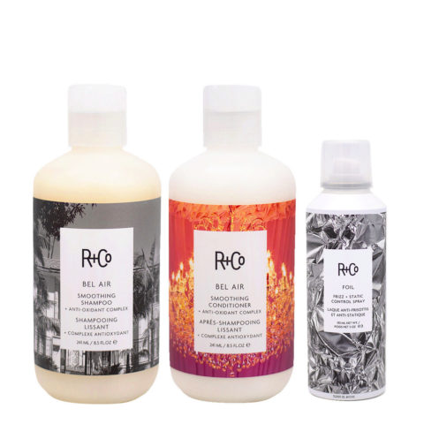 R+Co Kit Anti-Frizz Shampoo 241ml Balsamo 241ml Spray 193ml