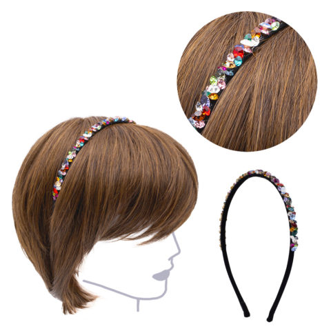 VIAHERMADA Diadema con Cristales de Colores