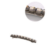 VIAHERMADA Pasador de pelo Matic con cristales gris tórtola