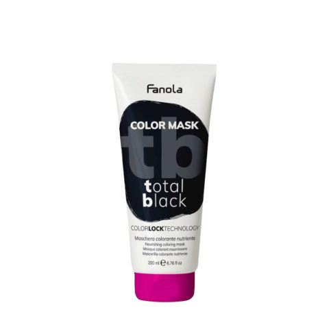 Fanola Color Mask Total Black 200ml - color negro semipermanente