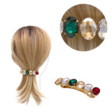 VIAHERMADA Pasador para el pelo con Piedras de Colores