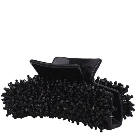 VIAHERMADA Pinzas para el cabello con cristales negros