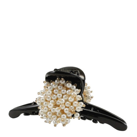 VIAHERMADA Pinza para el pelo con pompón de cuentas