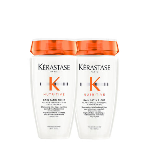 Nutritive Bain Satin Riche 250ml X2