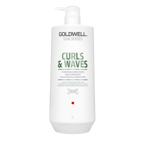 Dualsenses Curls & Waves Hydrating Conditioner 1000ml -acondicionador hidratante para cabello rizado u ondulado