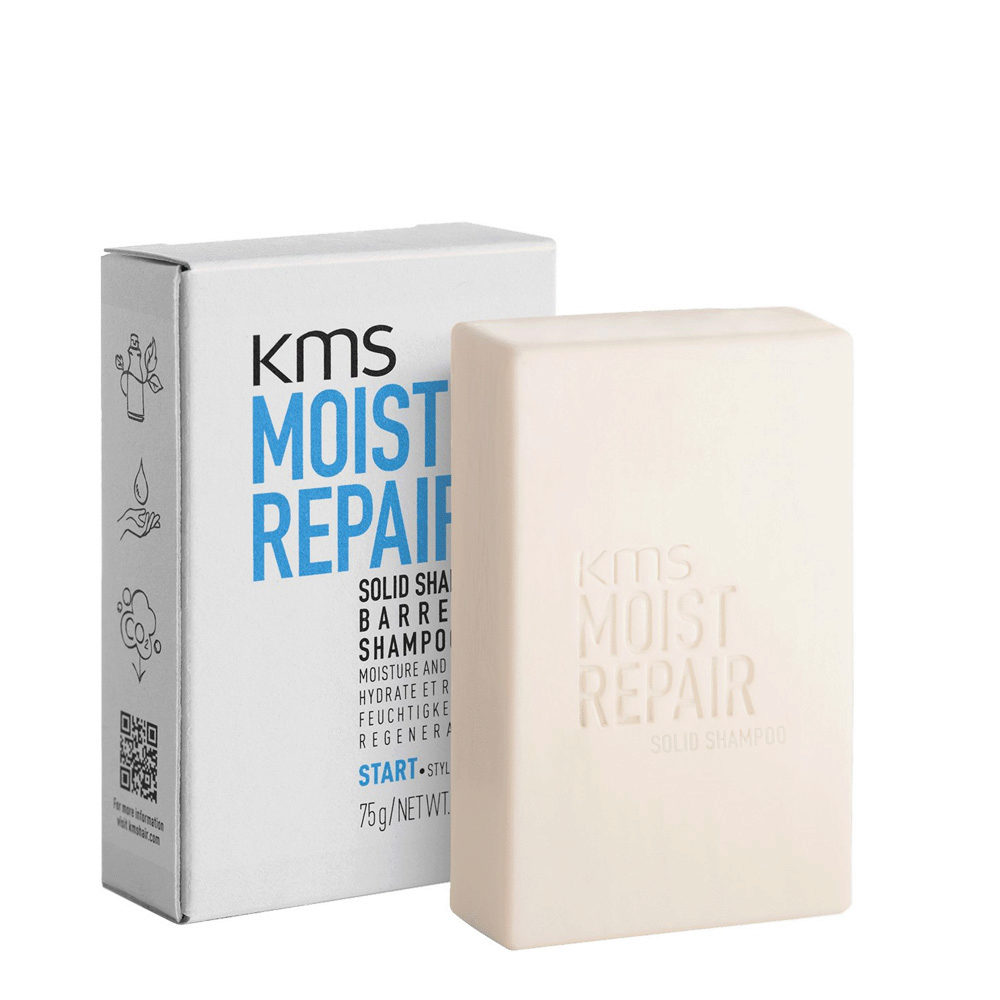Kms Moist Repair Solid Shampoo 75 gr - Champú sólido para cabello dañado