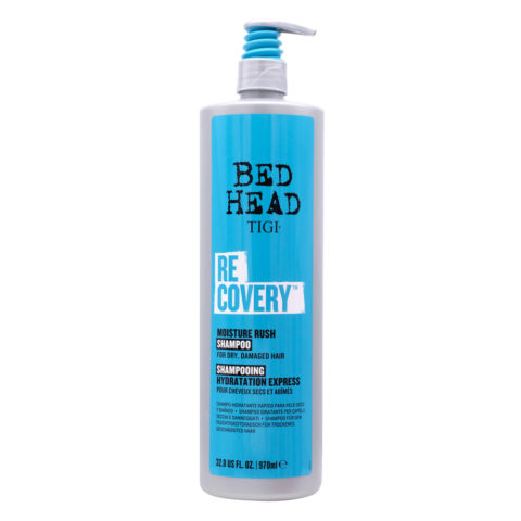 Bed Head Recovery Moisture Rush Shampoo 970ml - champú para cabello seco y dañado