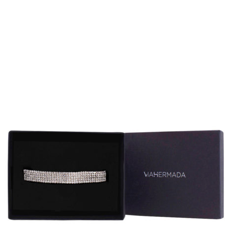 VIAHERMADA Pinza para el pelo Matic con lima de strass