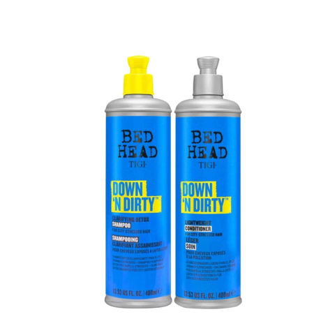 Bed Head Down'N Dirty Shampoo 400ml Conditioner 400ml