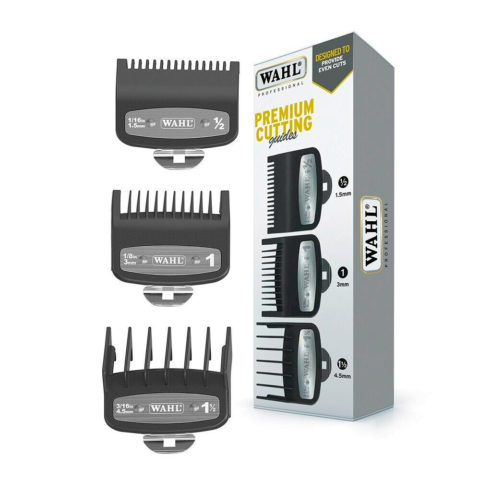 Wahl Premium Cutting Guides 03354-5001 - 3 recalces-peines premium 1,5/3/4,5 mm