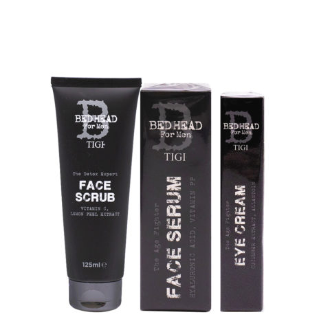 Tigi Bed Head For Man Detox Power Face Scrub 125ml Serum 50ml Eye Cream 15ml