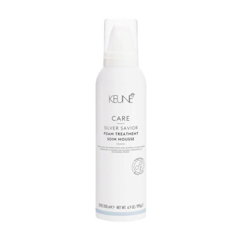 Keune Care Line Silver Savior Foam Treatment 200ml - dejar en una mousse bálsamo anti-amarillo