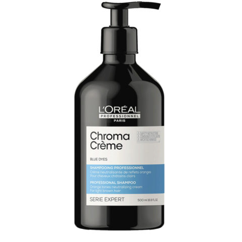 L'Oréal Professionnel Chroma Creme Ash Shampoo 500ml - champú para cabello castaño claro a medio