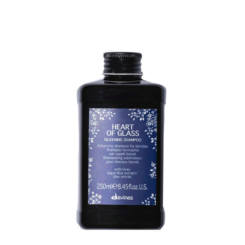 Davines Heart of Glass Silkening Shampoo250ml-champú que revitaliza el cabello rubio