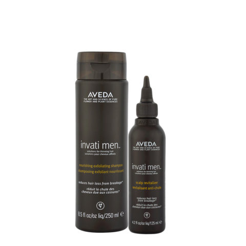 Aveda Invati Men Exfoliating Shampoo 250ml Scalp Revitalizer 125ml