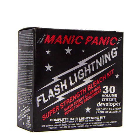 Manic Panic Flash Lightning Bleach Kit 30 volúmenes - Kit decoloración 30 volúmenes