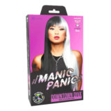 Manic Panic Peluca  Raven Virgin Downtown Diva - peluca de color blanco y negro