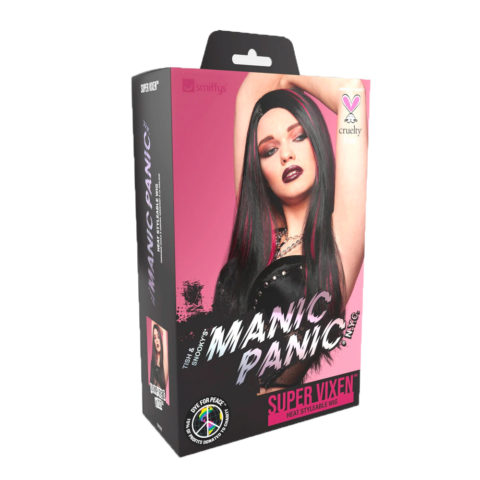Manic Panic Vampire's Kiss Super Vixen Peluca - peluca negra