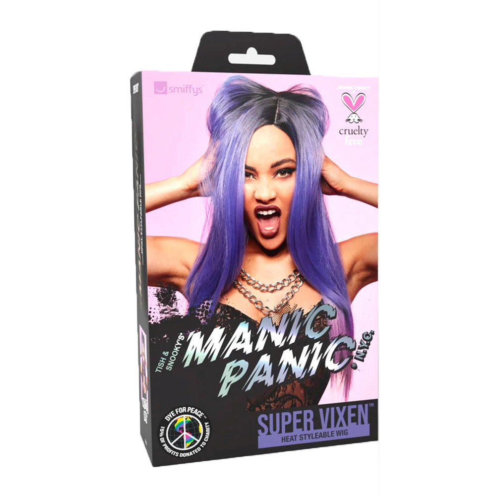 Peluca Manic Panic Amethyst Ombre Super Vixen - peluca morada con raíz negra