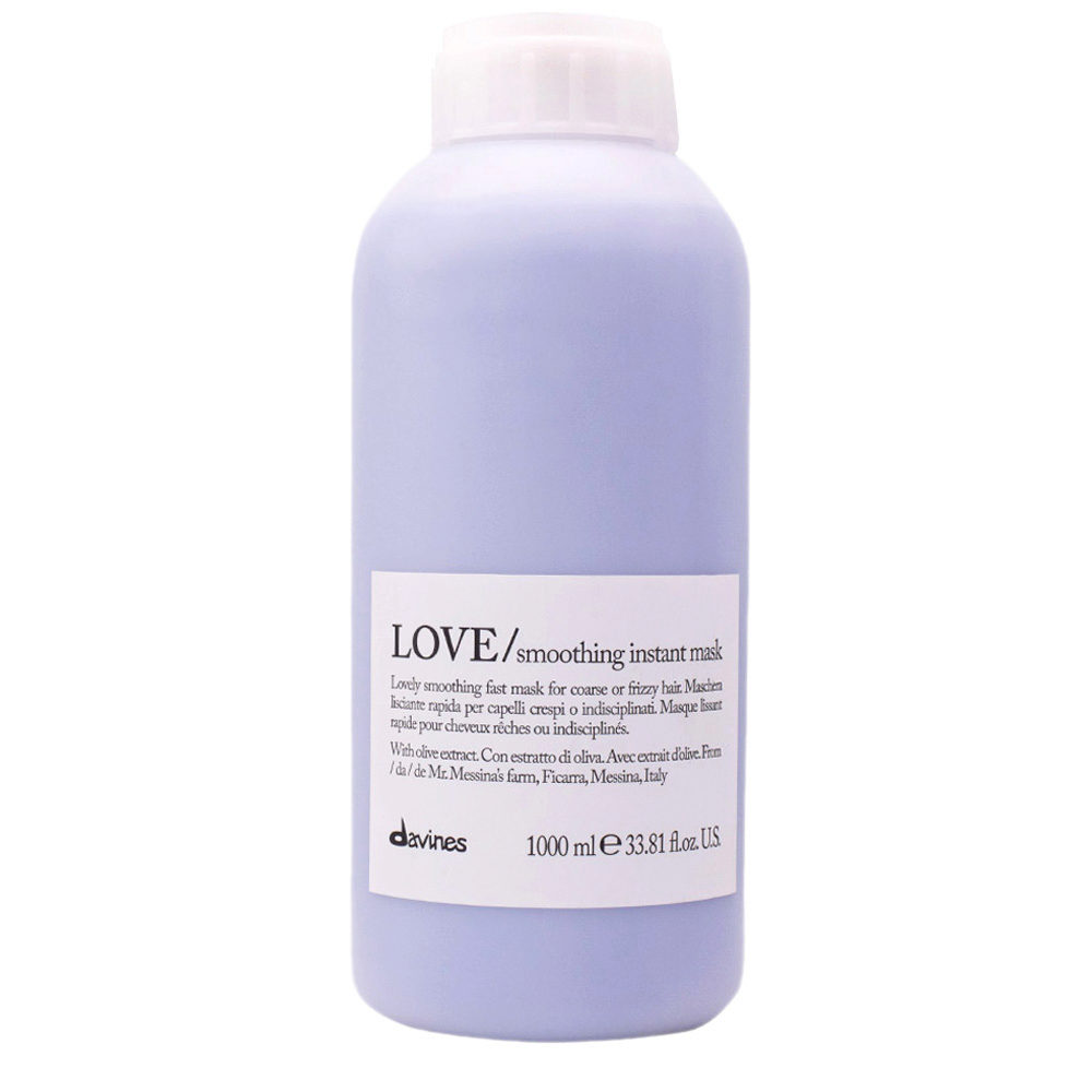 Davines Essential HairCare Love Smoothing Instant Mask 1000ml - mascarilla de alisado rápida