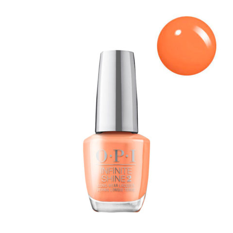 OPI Nail Lacquer Infinite Shine Spring Collection  ISLD54 Trading Paint 15ml - esmalte de uñas naranja de larga duracion