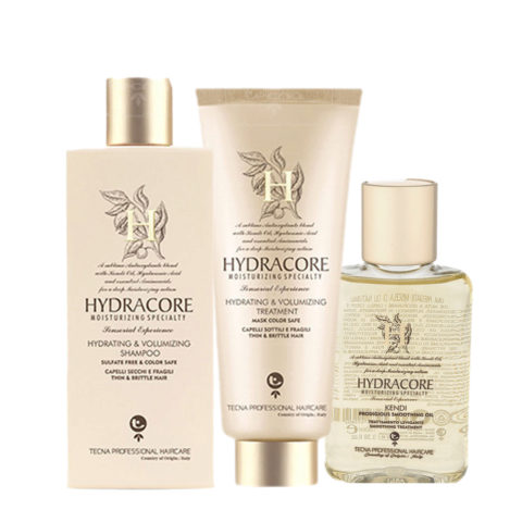 Hydracore Hydrating & Volumizing Shampoo250ml Mask200ml Smoothing Oil100ml