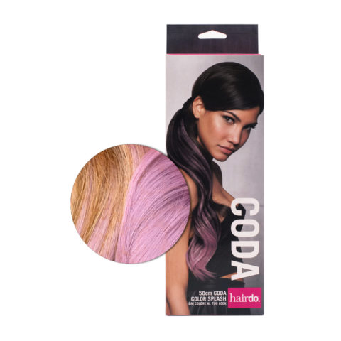 Hairdo Cola Color Splash Gold Wheat / Lavander 58 cm - cola lavanda sobre rubio claro